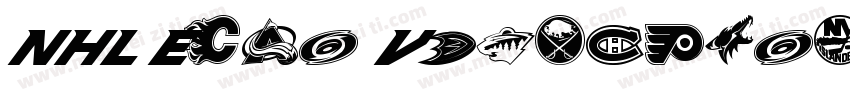 NHL Edge Vancouver字体转换